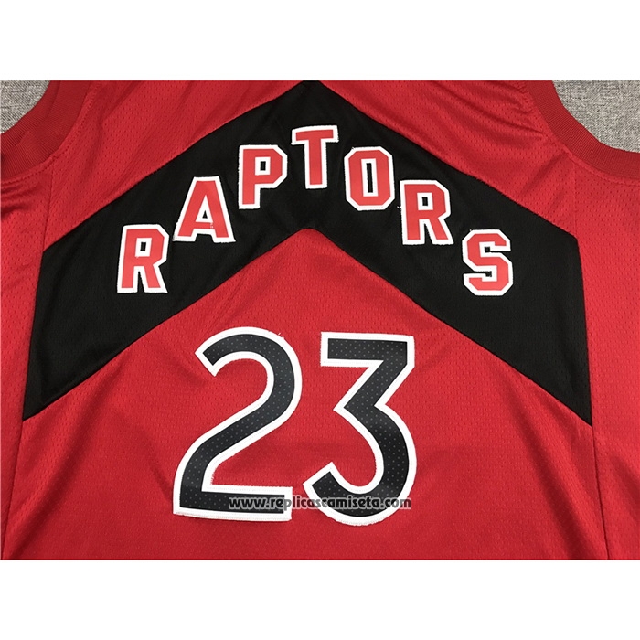Camiseta Toronto Raptors Fred VanVleet #23 Icon 2020-21 Rojo